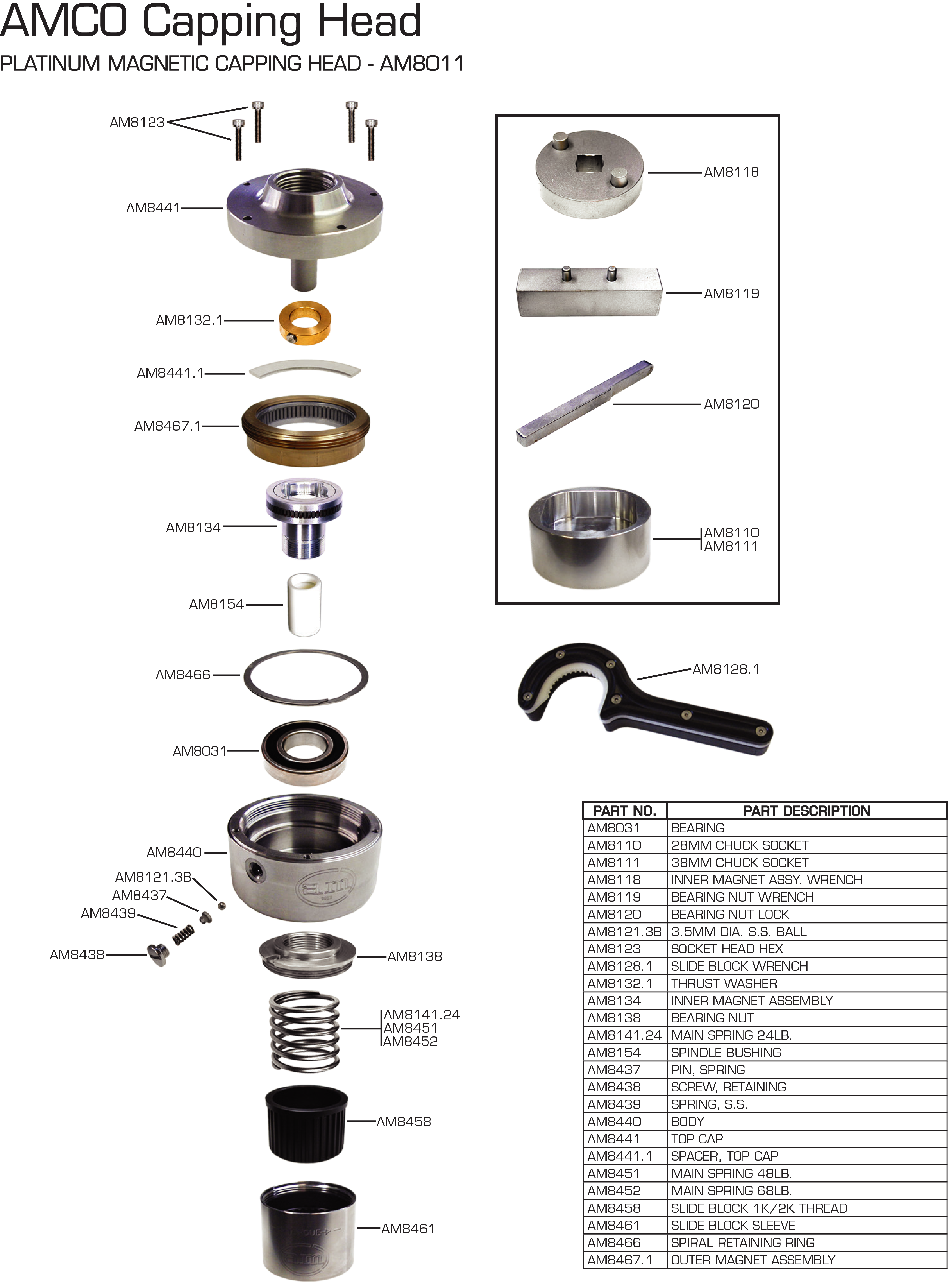 Capping Head parts diagram